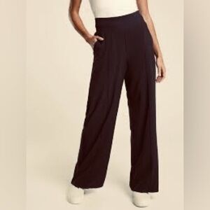 Athleta Women’s Nolita Wide Leg Black Pants Trousers Pull On RN54023 Size 8